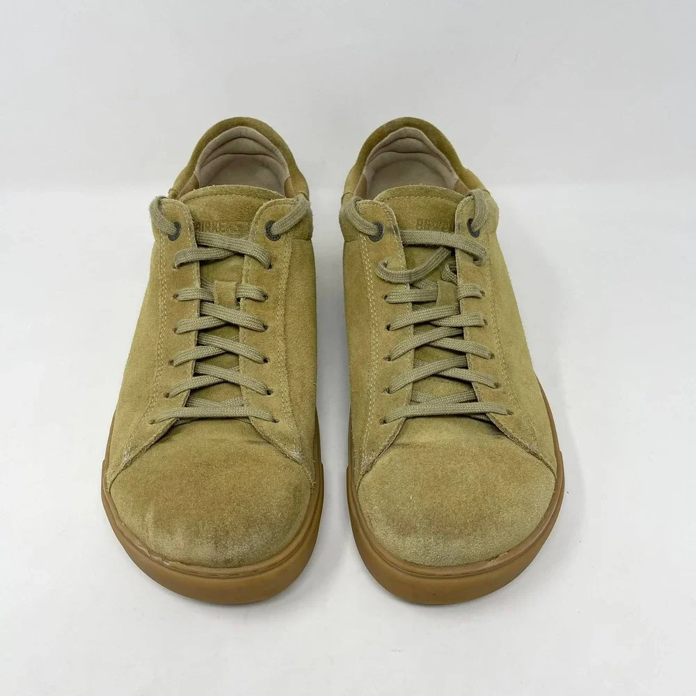 Birkenstock Bend Low Casual‎ Sneakers Mens 43L 10.5 Faded Khaki Suede Footbed